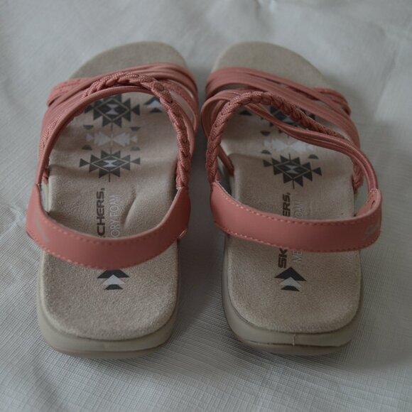 Skechers Sandals Reggae Slim - In-Love Coral Size 7 (New) - Picture 5 of 9